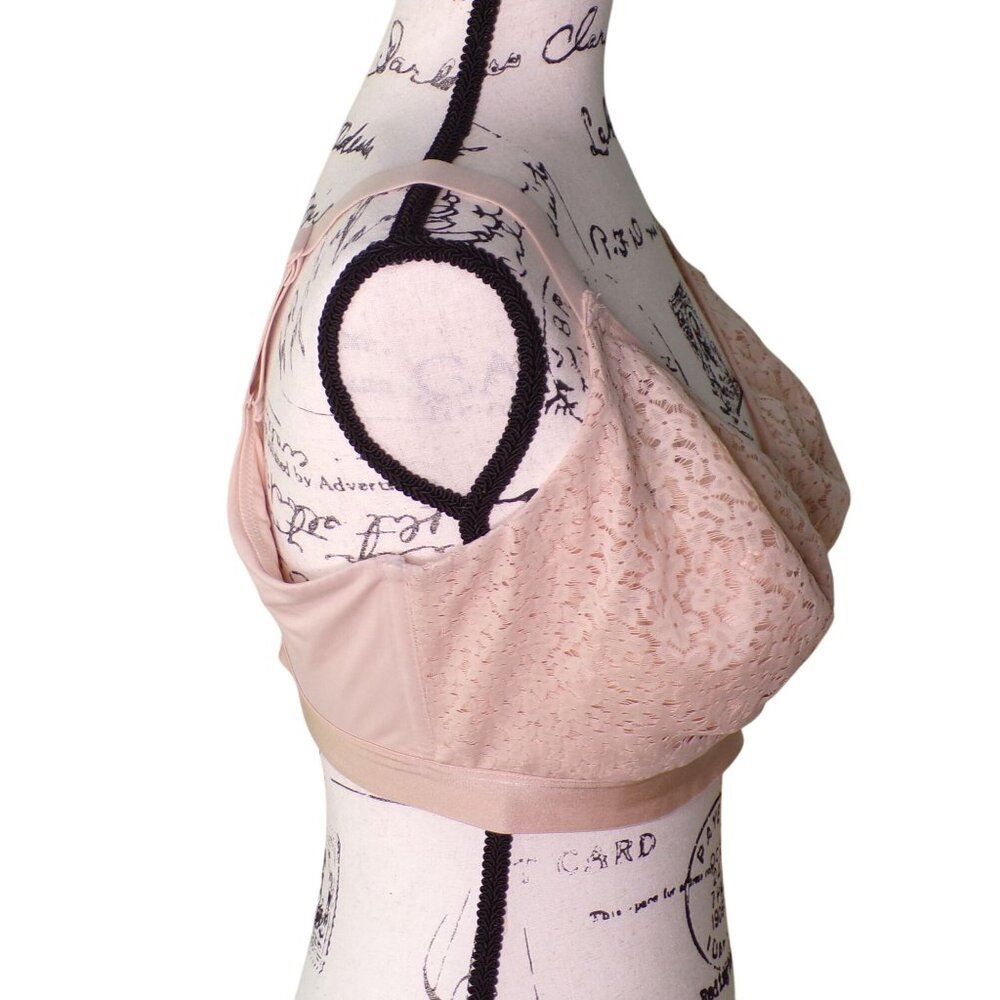 🆕CHANTELLE Norah Wireless Non-Padded Bra 38DDDD Nude Blush Beige #13F8 - Picture 8 of 10